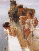 Alma-Tadema, Sir Lawrence A Coign of Vantage Sweden oil painting artist